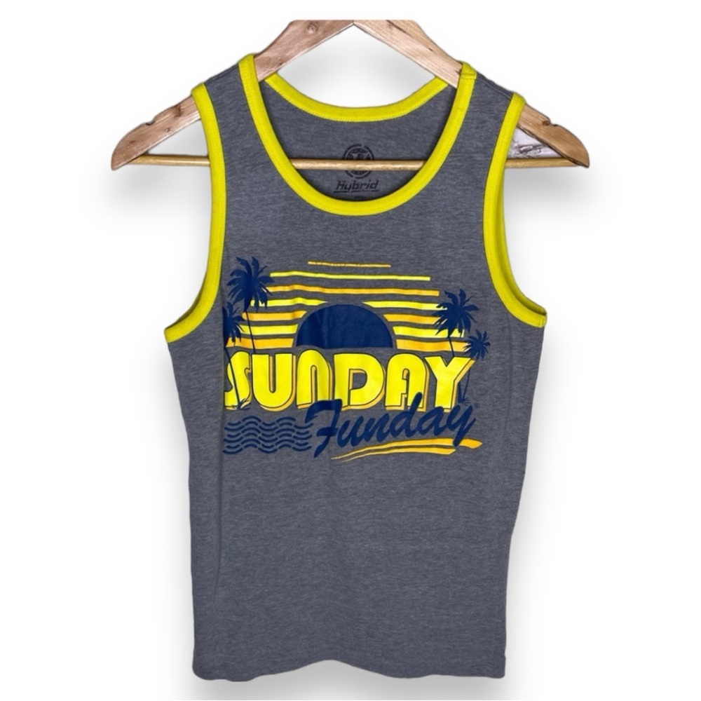 Hybrid Sunday Funday Retro Tank Top Small